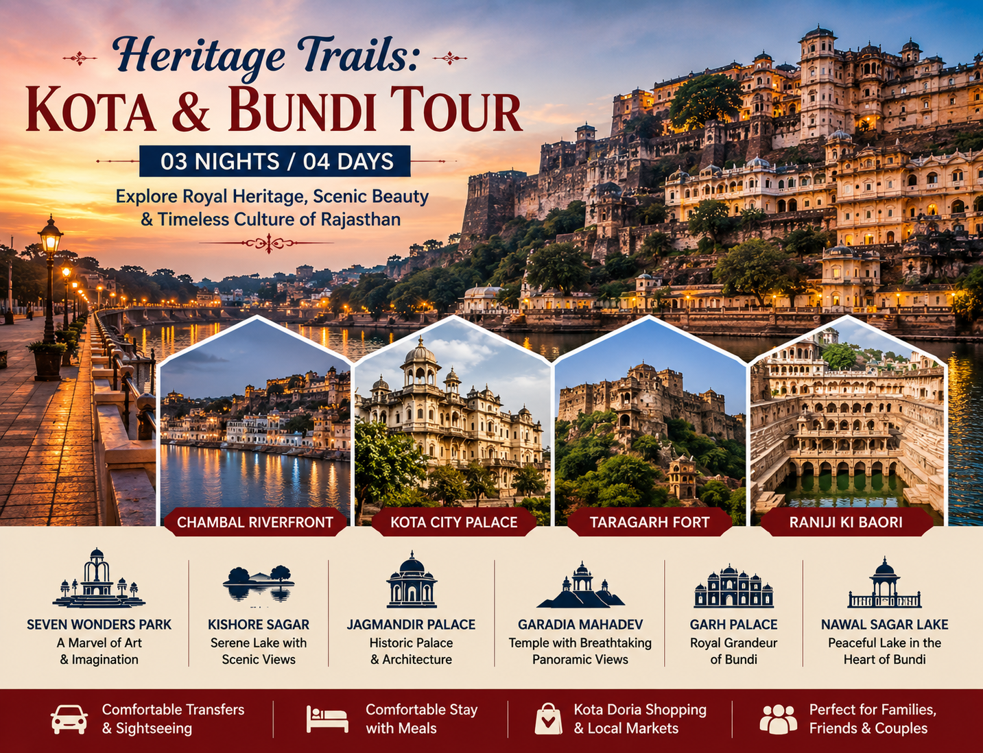 Kota & Bundi Heritage Trails – Royal Rajasthan Escape | 3 Nights / 4 Days